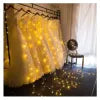 Instalatie tip perdea pentru crăciun, 3x3m, 300leduri, 8 funcții de iluminat interconectabil